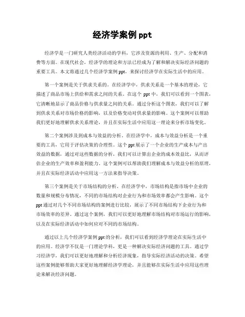 经济学案例ppt
