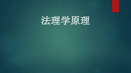 法理学原理：第一讲 导论