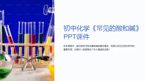 初中化学《常见的酸和碱》课件