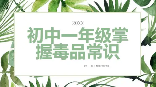 初中一年级掌握毒品常识
