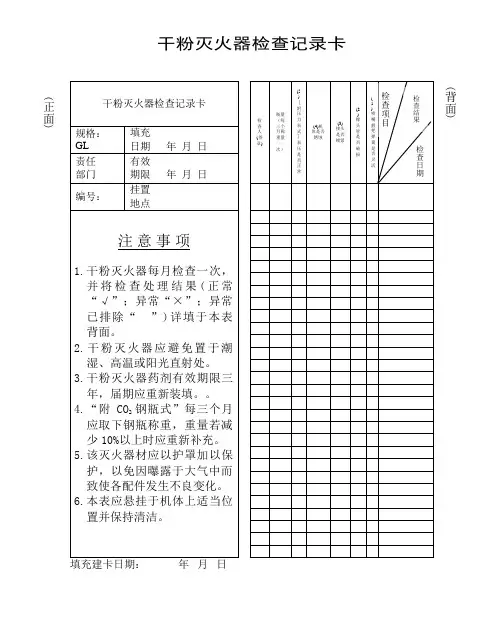 (完整版)灭火器点检表