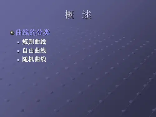 5_1自由曲线与曲面PPT精品文档29页