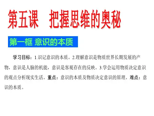 哲学第五课课件把握思维的奥妙