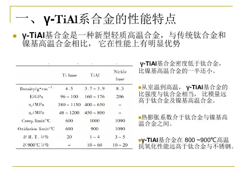 (完整版)粉末冶金TiAl合金