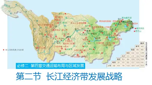 长江经济带发展战略-高一地理课件(鲁教版2019必修第二册)