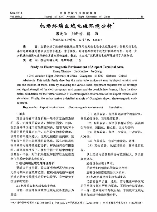 机场终端区域电磁环境分析