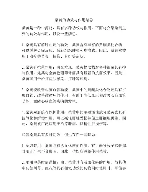 桑黄的功效与作用禁忌