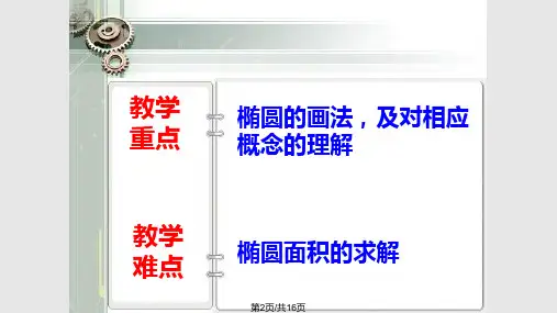 椭圆的定义及画法