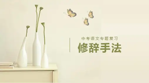 中考语文专题复习修辞手法精品PPT课件