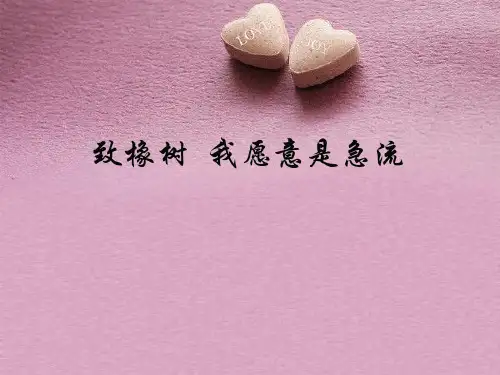 致橡树我愿意是急流比较阅读