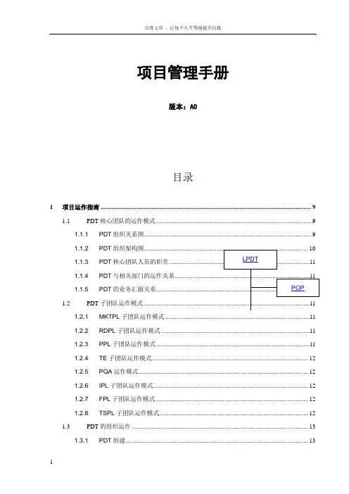 华为项目管理规范1