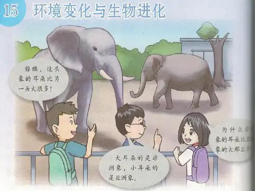 粤教版六年级科学上册 环境变化与生物进化PPT课件