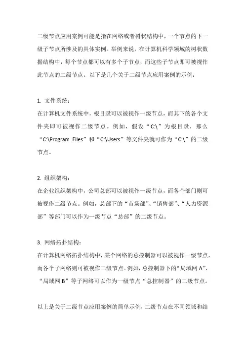 二级节点应用案例