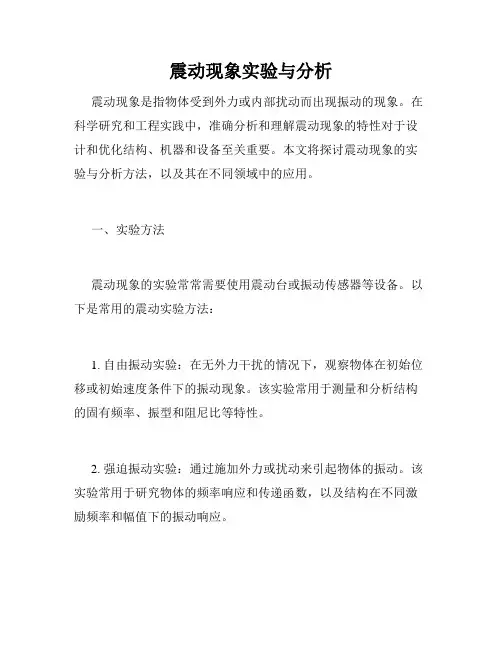 震动现象实验与分析