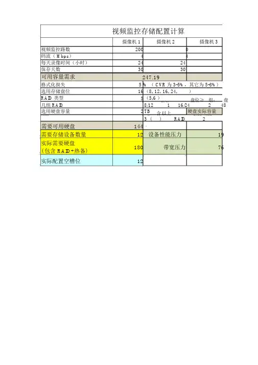 海康存储容量计算工具new
