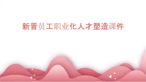 新晋员工职业化人才塑造课件