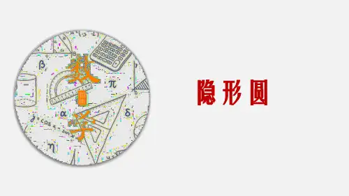 2020年中考数学二次函数压轴题核心考点突破02隐形圆