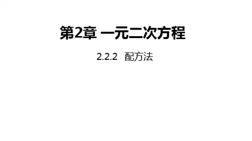 湘教版九年级上册.2公式法课件