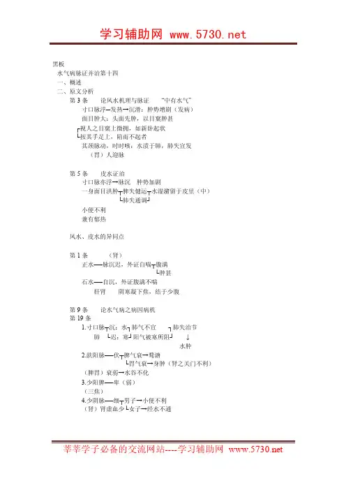 第58讲：第十四篇：水气病