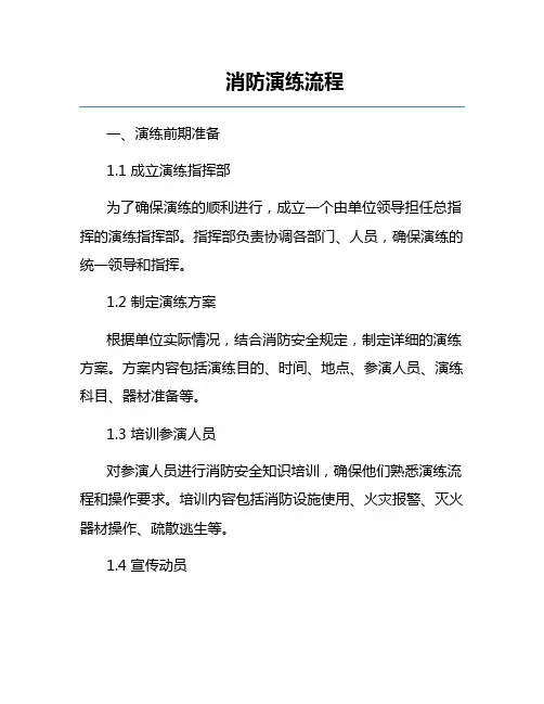 消防演练流程