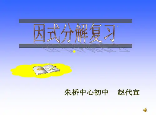 因式分解复习课公开课