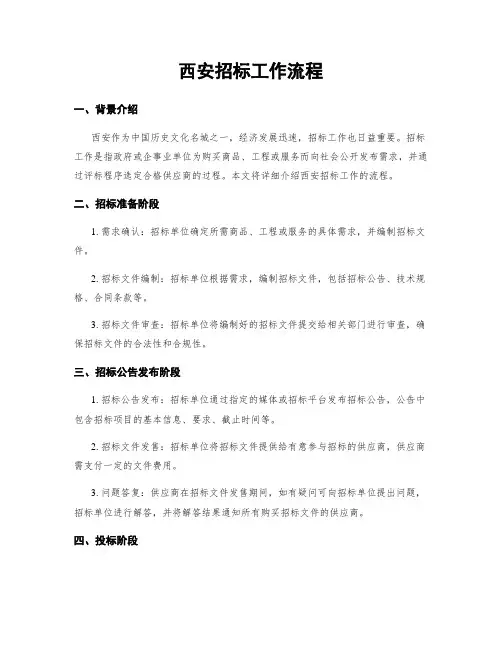 西安招标工作流程