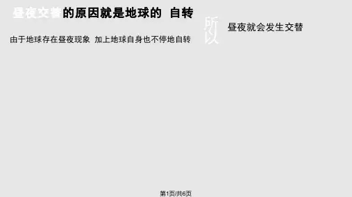 昼夜交替讲解小学年级PPT课件
