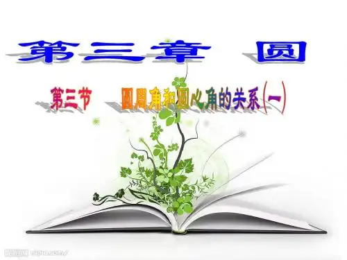 圆心角与圆周角的关系(1)