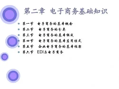 电子商务师(基础知识)第二章