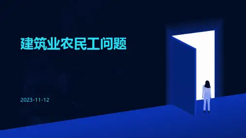 建筑业农民工问题