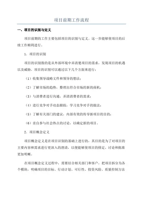 项目前期工作流程