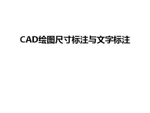 最新CAD绘图尺寸标注与文字标注