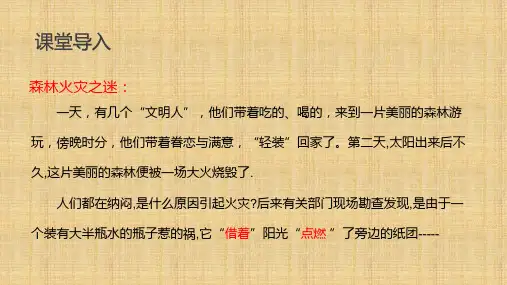 透镜    八年级物理上册