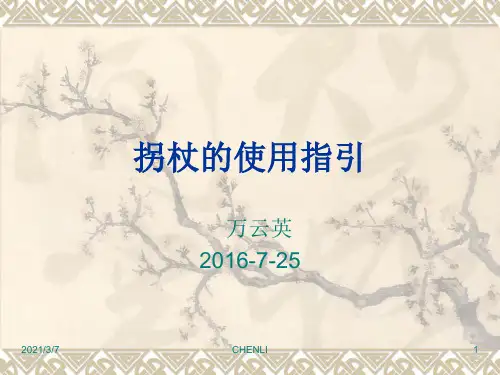 拐杖使用指引PPT课件