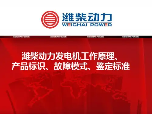 潍柴动力(佩特来发电机)零部件工作原理、产品标识、故障模式、鉴定标准