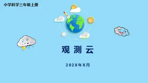 小学科学三年级上册《观测云》课件