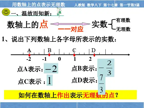 人教版八年级下册数学《数轴表示根号13》
