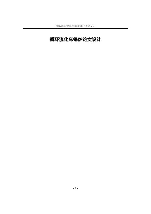 循环流化床锅炉设计毕业论文