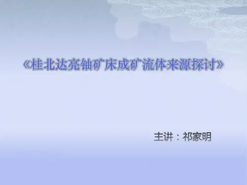 成矿流体探讨