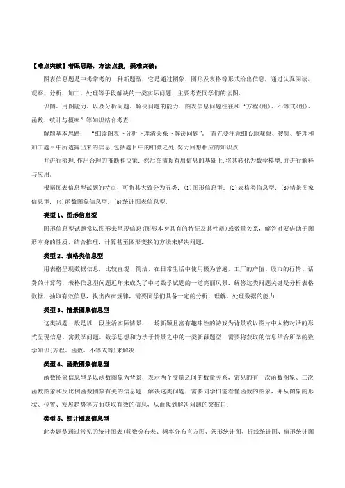 第05讲 图表信息性问题-2021年中考数学总复习巅峰冲刺28讲(解析版)