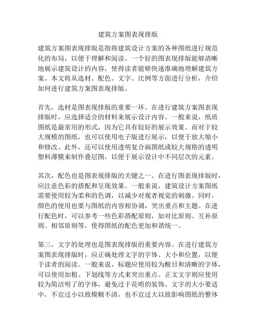 建筑方案图表现排版