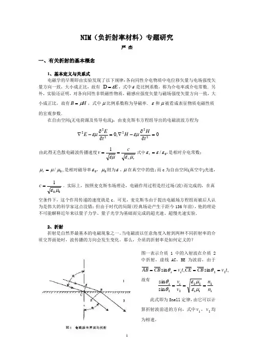 负折射率