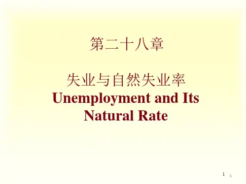 曼昆经济学原理课件(下)-宏观部分,北大课件Chapter-28Unemployment-and-Its-Natural-Rate