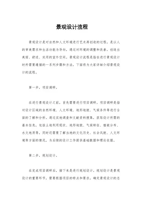 景观设计流程