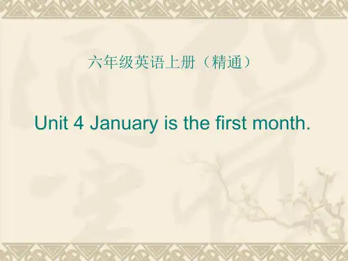 人教精通版Unit4JanuaryisthefirstmonthLesson24课件