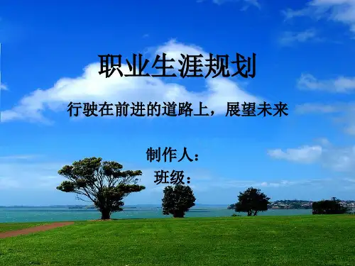 航海技术专业职业生涯规划 (3)