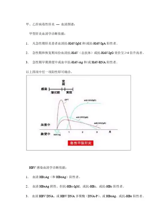 甲、乙肝病毒性肝炎 — 血清图谱