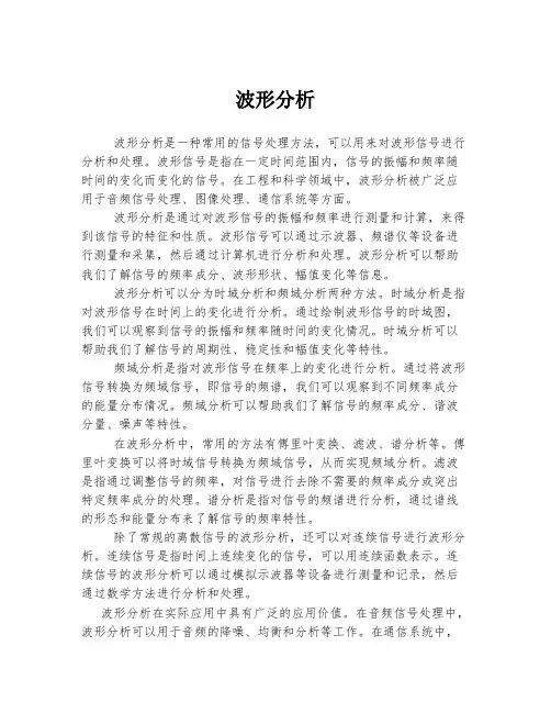 波形分析 