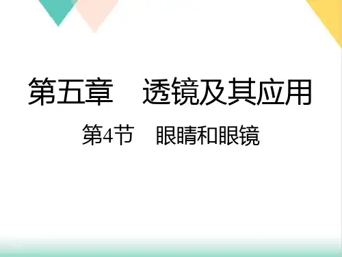 5.4眼睛和眼镜(PPT)人教版物理八年级上册