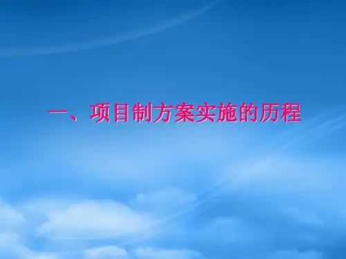 上海金地项目管理实施方案